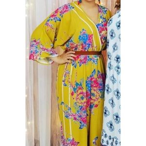 Yellow Floral Jumpsuit